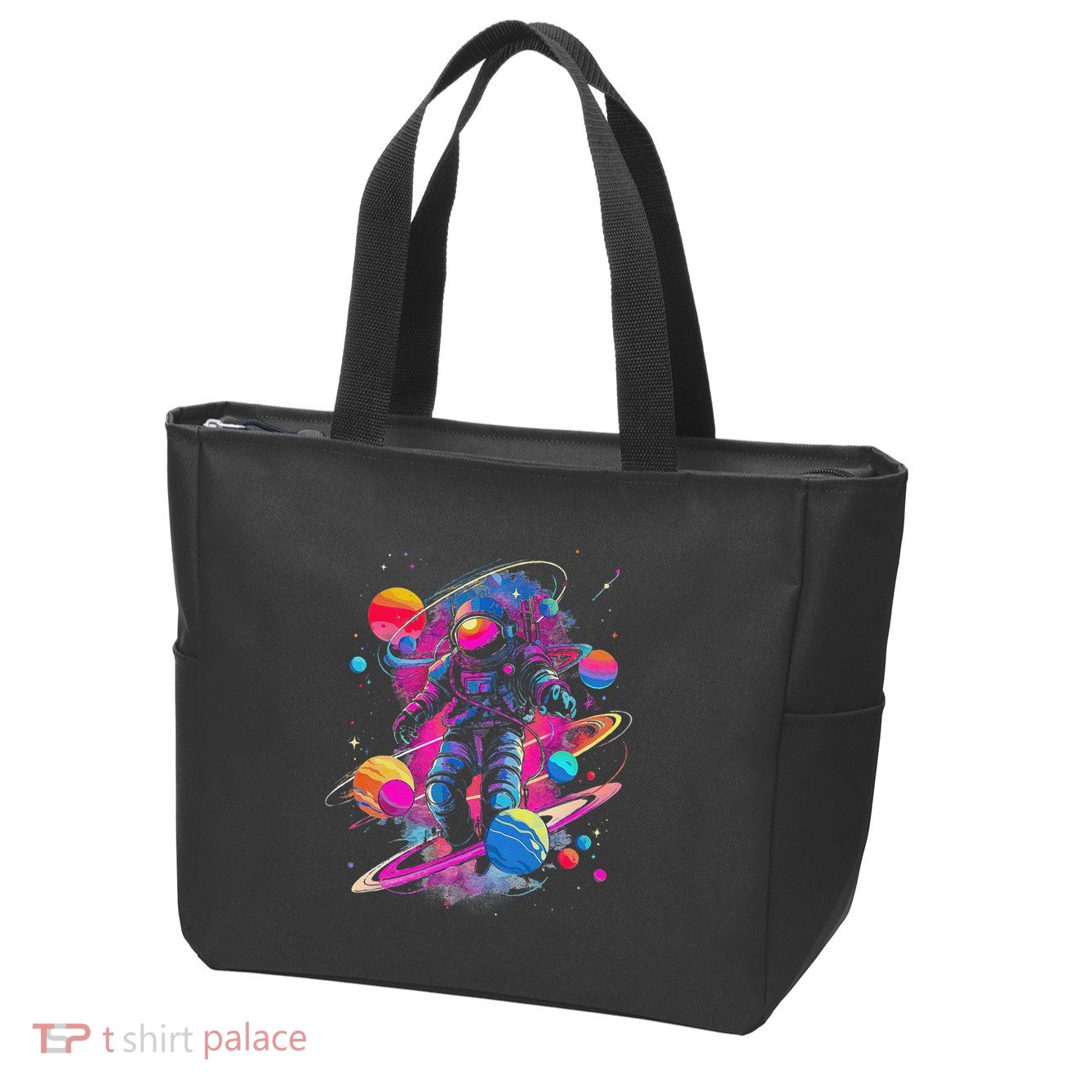 Cool Spaceman Scifi Astronaut Space Zip Tote Bag