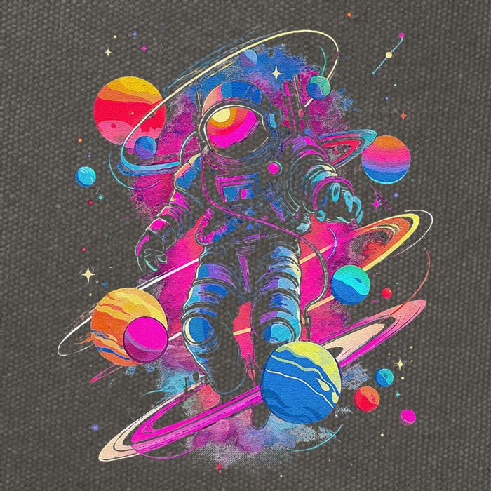 Cool Spaceman Scifi Astronaut Space Cotton Canvas Backpack