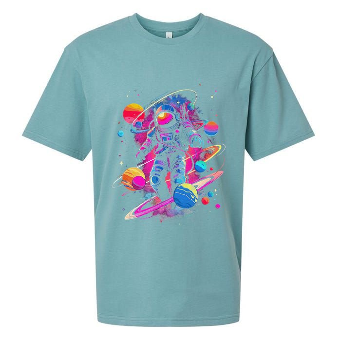 Cool Spaceman Scifi Astronaut Space Sueded Cloud Jersey T-Shirt