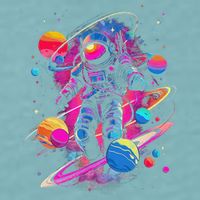 Cool Spaceman Scifi Astronaut Space Sueded Cloud Jersey T-Shirt