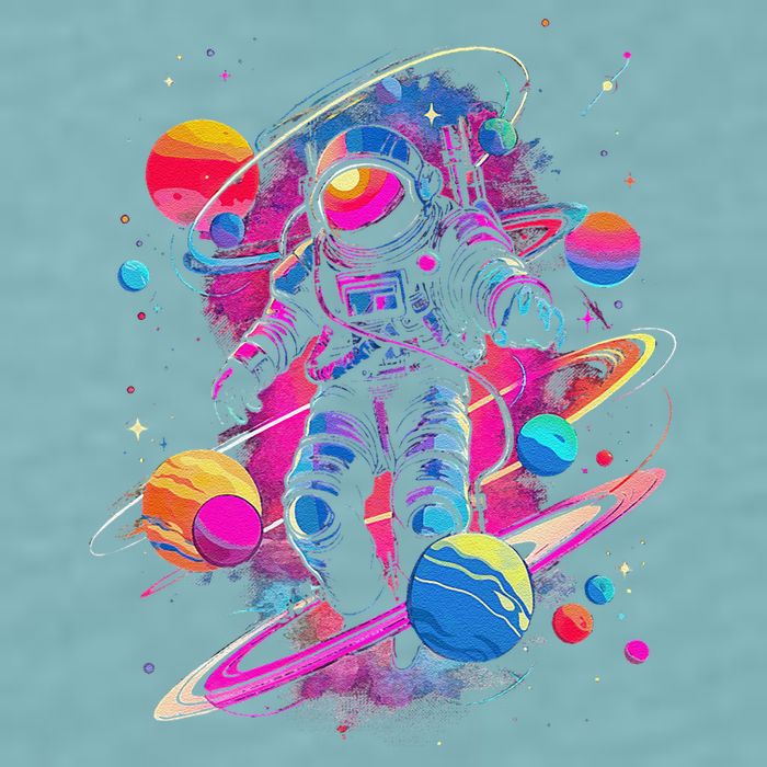 Cool Spaceman Scifi Astronaut Space Sueded Cloud Jersey T-Shirt