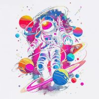 Cool Spaceman Scifi Astronaut Space Garment-Dyed Sweatshirt
