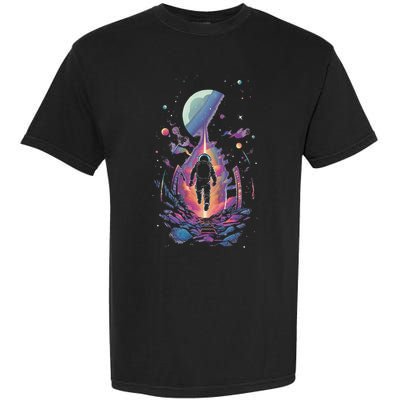 Cool Spaceman Scifi Astronaut Space Garment-Dyed Heavyweight T-Shirt