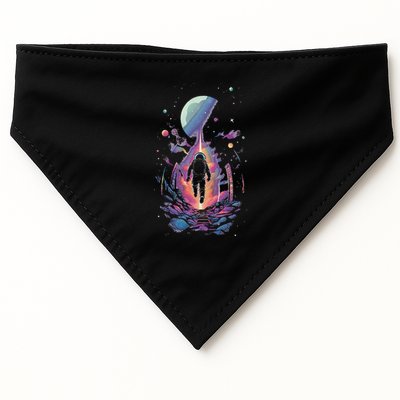 Cool Spaceman Scifi Astronaut Space USA-Made Doggie Bandana