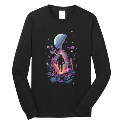 Cool Spaceman Scifi Astronaut Space Long Sleeve Shirt