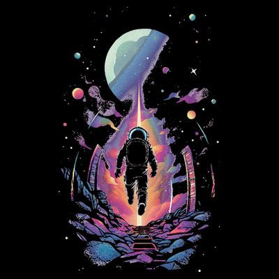 Cool Spaceman Scifi Astronaut Space T-Shirt