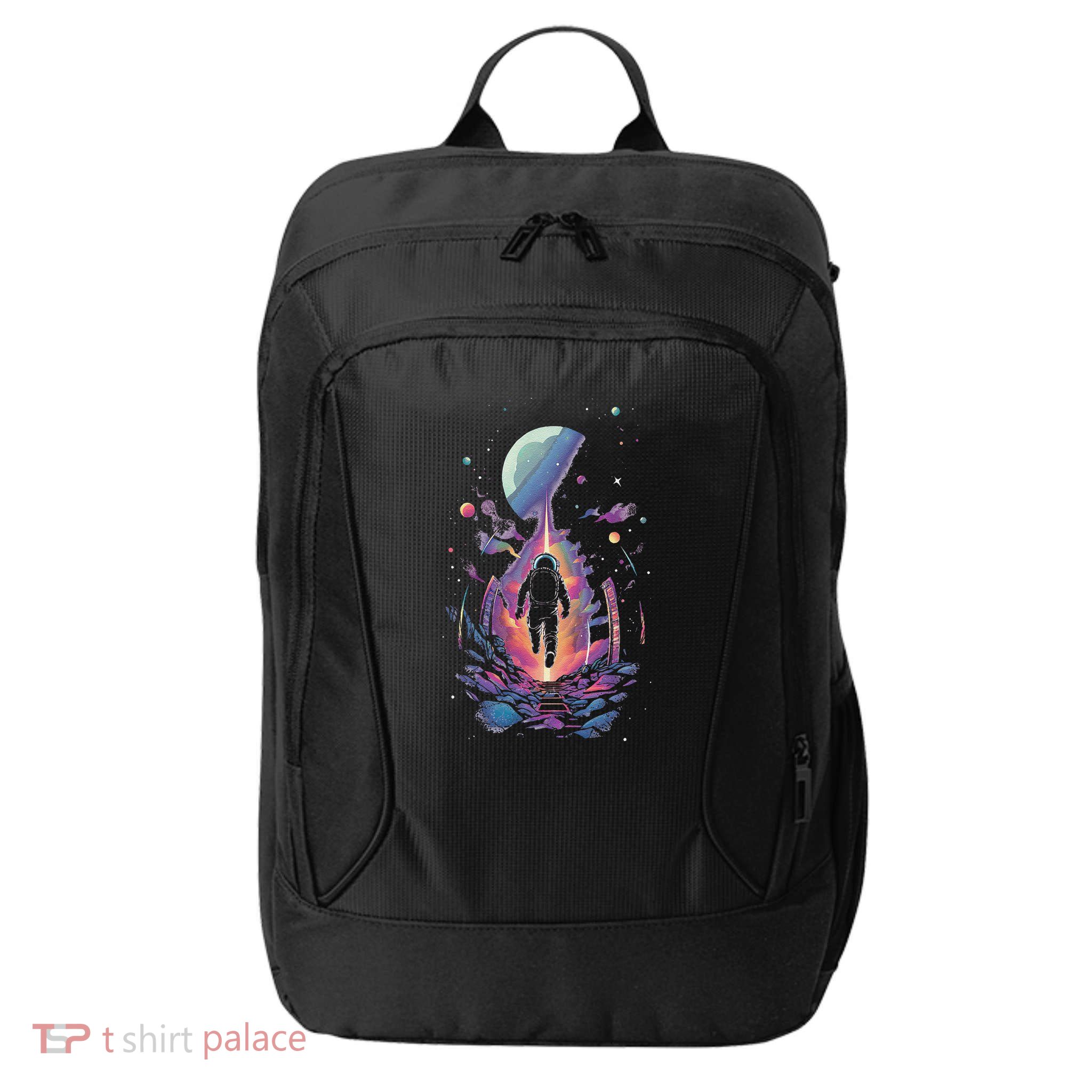 Cool Spaceman Scifi Astronaut Space City Backpack