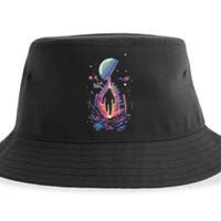 Cool Spaceman Scifi Astronaut Space Sustainable Bucket Hat