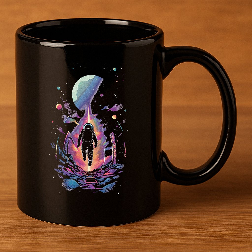 Cool Spaceman Scifi Astronaut Space 11oz C Handle Ceramic Mug
