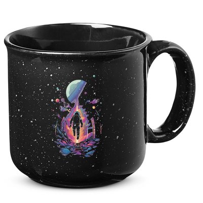 Cool Spaceman Scifi Astronaut Space 15oz Campfire Ceramic Mug