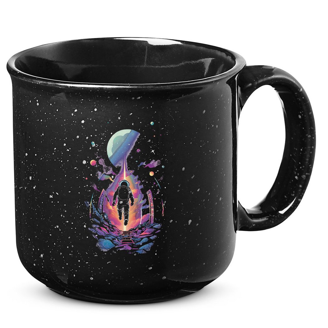 Cool Spaceman Scifi Astronaut Space 15oz Campfire Ceramic Mug