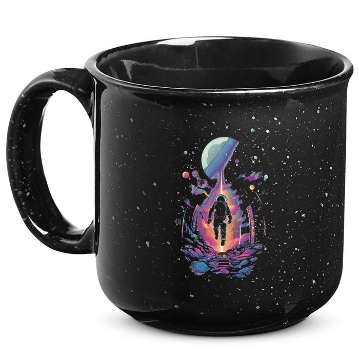 Cool Spaceman Scifi Astronaut Space 15oz Campfire Ceramic Mug