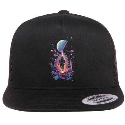 Cool Spaceman Scifi Astronaut Space Flatbill Hat