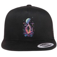Cool Spaceman Scifi Astronaut Space Flat Bill Trucker Hat