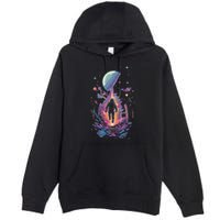 Cool Spaceman Scifi Astronaut Space Premium Pullover Hoodie