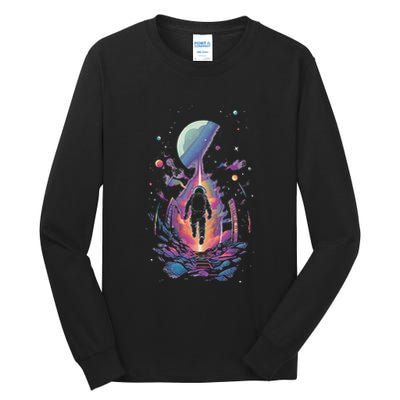 Cool Spaceman Scifi Astronaut Space Tall Long Sleeve T-Shirt