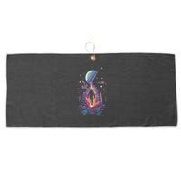 Cool Spaceman Scifi Astronaut Space Large Microfiber Waffle Golf Towel