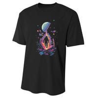 Cool Spaceman Scifi Astronaut Space Performance Sprint T-Shirt