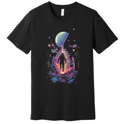 Cool Spaceman Scifi Astronaut Space Premium T-Shirt