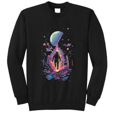 Cool Spaceman Scifi Astronaut Space Tall Sweatshirt