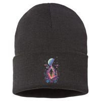 Cool Spaceman Scifi Astronaut Space Sustainable Knit Beanie