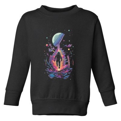 Cool Spaceman Scifi Astronaut Space Toddler Sweatshirt