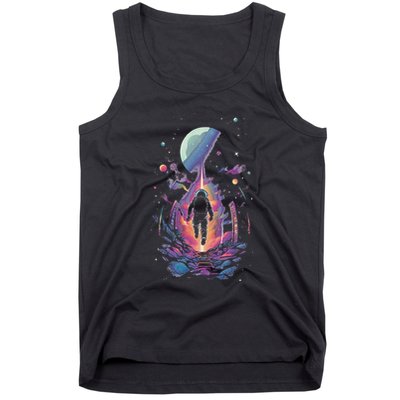 Cool Spaceman Scifi Astronaut Space Tank Top