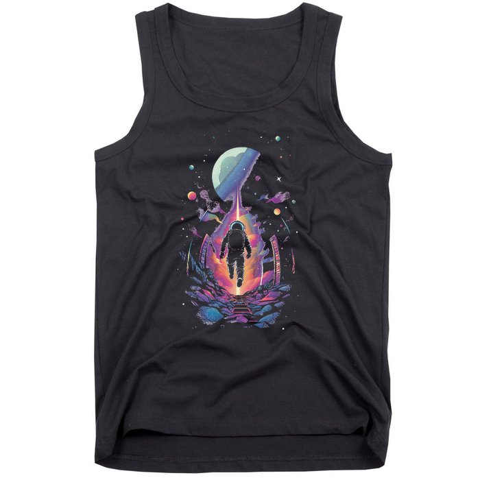 Cool Spaceman Scifi Astronaut Space Tank Top