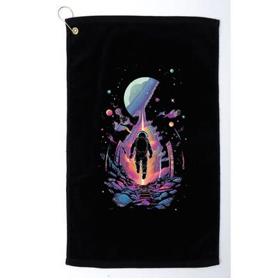 Cool Spaceman Scifi Astronaut Space Golf Towel