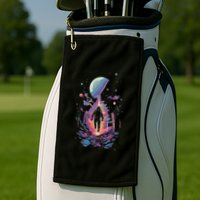 Cool Spaceman Scifi Astronaut Space Golf Towel