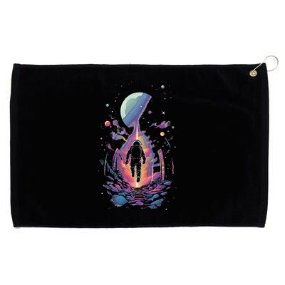 Cool Spaceman Scifi Astronaut Space Grommeted Golf Towel