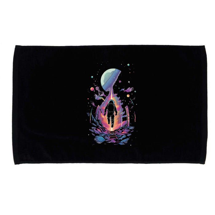 Cool Spaceman Scifi Astronaut Space Microfiber Hand Towel