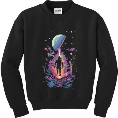 Cool Spaceman Scifi Astronaut Space Kids Sweatshirt