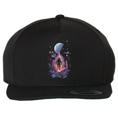 Cool Spaceman Scifi Astronaut Space Wool Snapback Cap