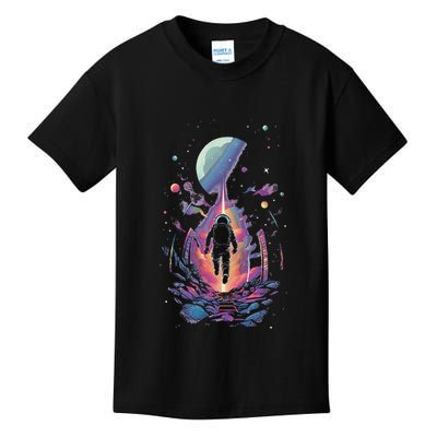 Cool Spaceman Scifi Astronaut Space Kids T-Shirt