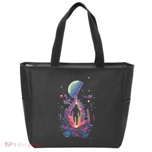 Cool Spaceman Scifi Astronaut Space Zip Tote Bag