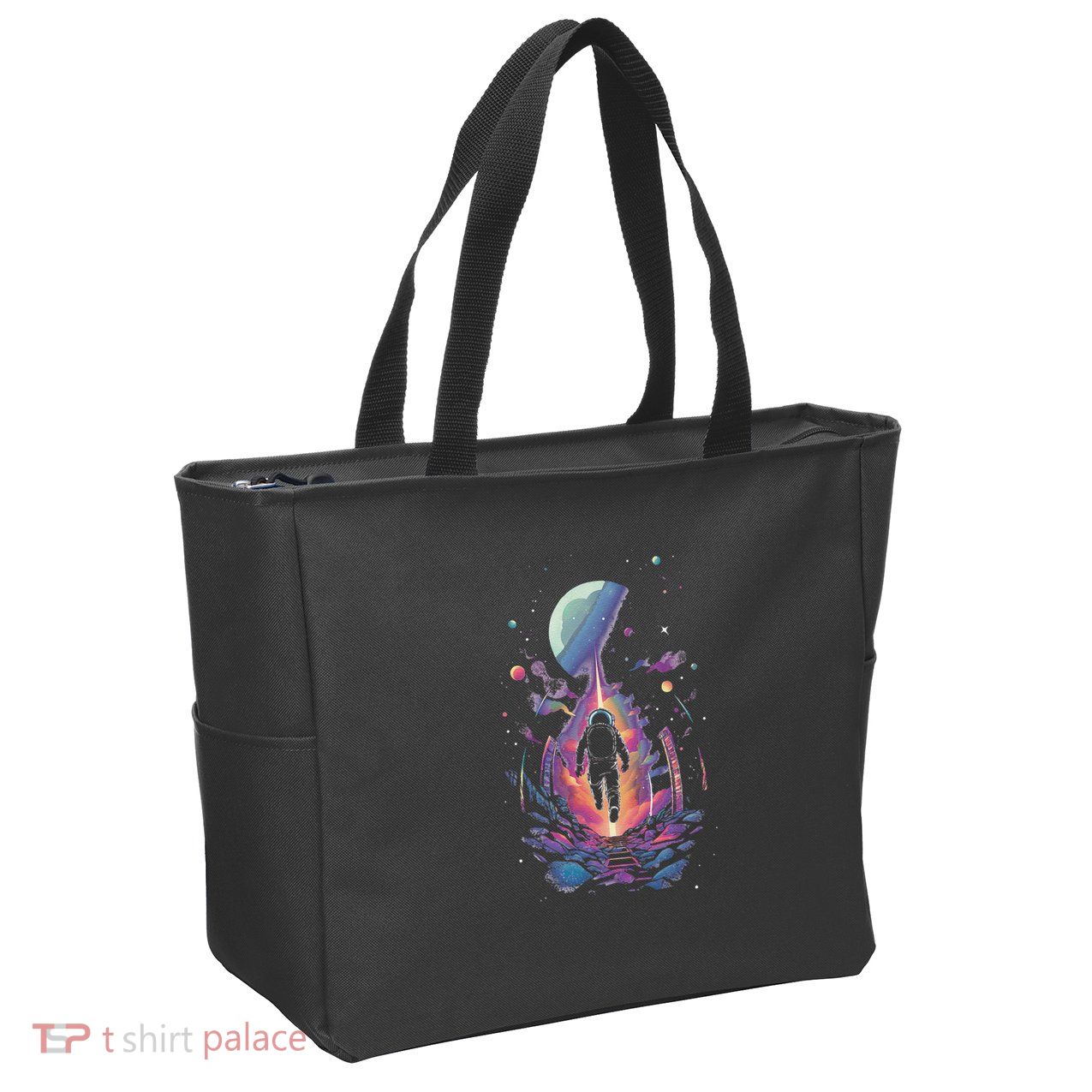 Cool Spaceman Scifi Astronaut Space Zip Tote Bag