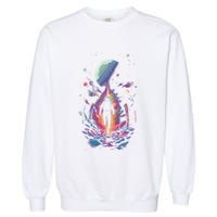 Cool Spaceman Scifi Astronaut Space Garment-Dyed Sweatshirt