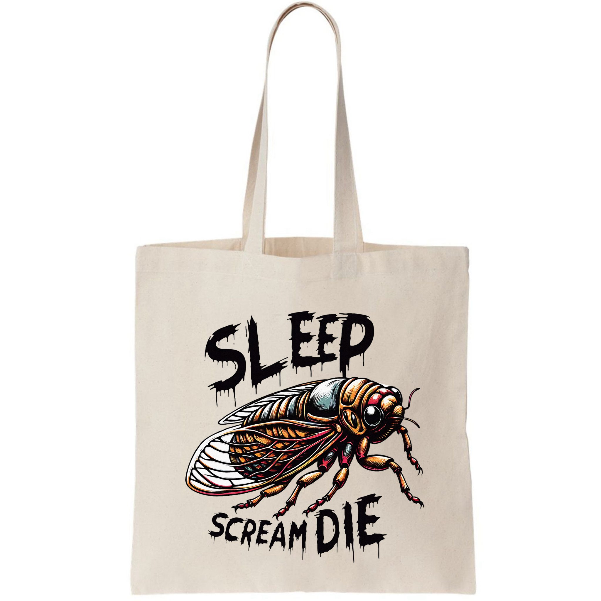 Cicada Sleep Scream Die Incect Bug Lover Entomologist Bag