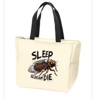 Cicada Sleep Scream Die Incect Bug Lover Entomologist Zip Tote Bag