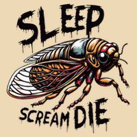 Cicada Sleep Scream Die Incect Bug Lover Entomologist Zip Tote Bag