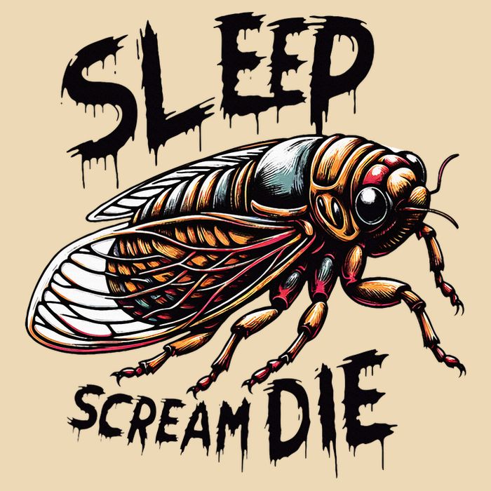 Cicada Sleep Scream Die Incect Bug Lover Entomologist Zip Tote Bag