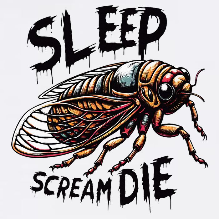 Cicada Sleep Scream Die Incect Bug Lover Entomologist Button