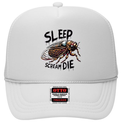 Cicada Sleep Scream Die Incect Bug Lover Entomologist Trucker Hat