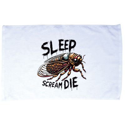 Cicada Sleep Scream Die Incect Bug Lover Entomologist Microfiber Hand Towel