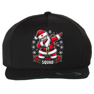 Christmas Skeleton Santa Hot Cocoa Sorta Merry Sorta Scary Wool Snapback Cap