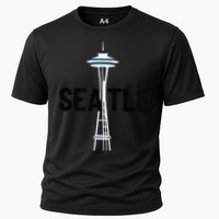 Cool Seattle Space Needle Traveler Souvenir Washington Cooling Performance Crew T-Shirt