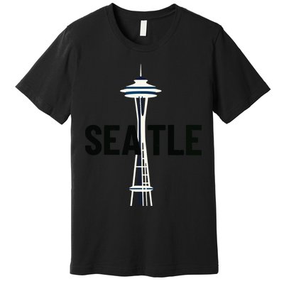Cool Seattle Space Needle Traveler Souvenir Washington Premium T-Shirt