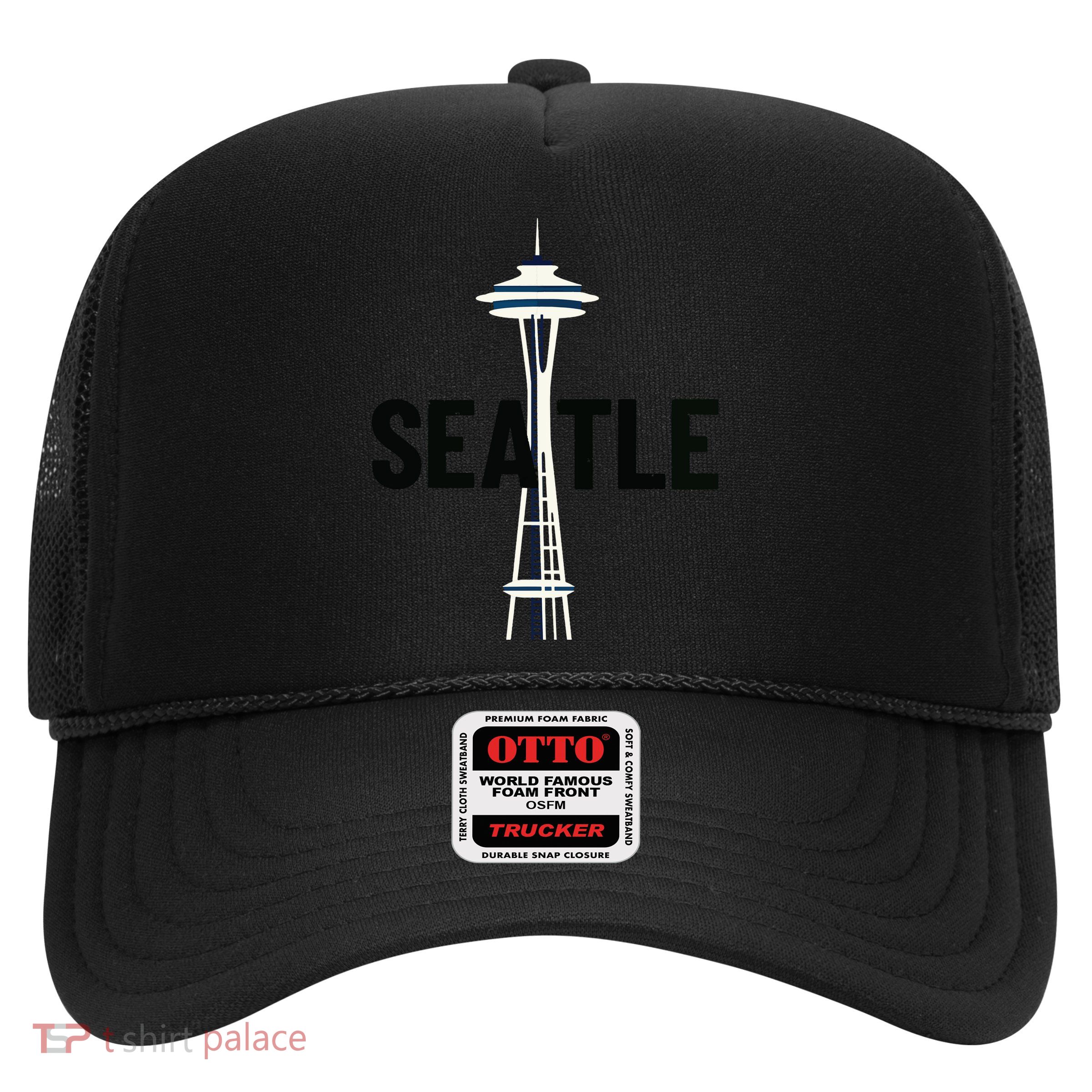 Cool Seattle Space Needle Traveler Souvenir Washington Trucker Hat