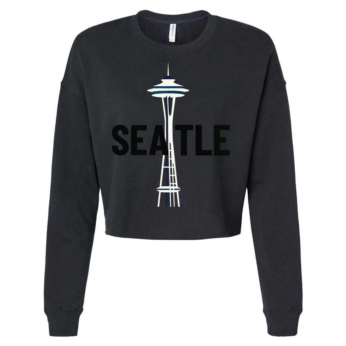 Cool Seattle Space Needle Traveler Souvenir Washington Cropped Pullover Crew